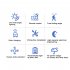 Outdoor Solar Lights 300led Motion Sensor 5 Heads LED Flood Lights with RC Waterproof Solar Security Lights B 05
