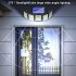 Outdoor Solar Lights 300led Motion Sensor 5 Heads LED Flood Lights with RC Waterproof Solar Security Lights B 05