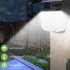Outdoor Solar Lights With 1200mAh Battery 3 Lighting Modes IP65 Waterproof Sensitive PIR CDS Sensors Fast Charging Motion Sensor Wall Lamp 108LED with remote co