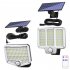 Outdoor Solar Lights With 1200mAh Battery 3 Lighting Modes IP65 Waterproof Sensitive PIR CDS Sensors Fast Charging Motion Sensor Wall Lamp 150COB