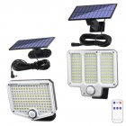 Outdoor Solar Lights With 1200mAh Battery 3 Lighting Modes IP65 Waterproof Sensitive PIR CDS Sensors Fast Charging Motion Sensor Wall Lamp