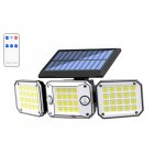 Outdoor Solar Lights with RC 3 Lighting Modes Motion Sensor Wall Light