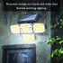 Outdoor Solar Lights with Remote Control 3 Lighting Modes IP65 Waterproof Motion Sensor Wall Light 3 Head 224led