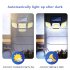 Outdoor Solar Lights with Remote Control 3 Lighting Modes IP65 Waterproof Motion Sensor Wall Light 4 Heads in One 306led
