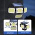 Outdoor Solar Lights with Remote Control 3 Lighting Modes IP65 Waterproof Motion Sensor Wall Light 4 Heads in One 306led