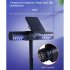 Outdoor Solar Mosquito Killer Lamp Waterproof Garden Lamp Night Light Mosquito Killer