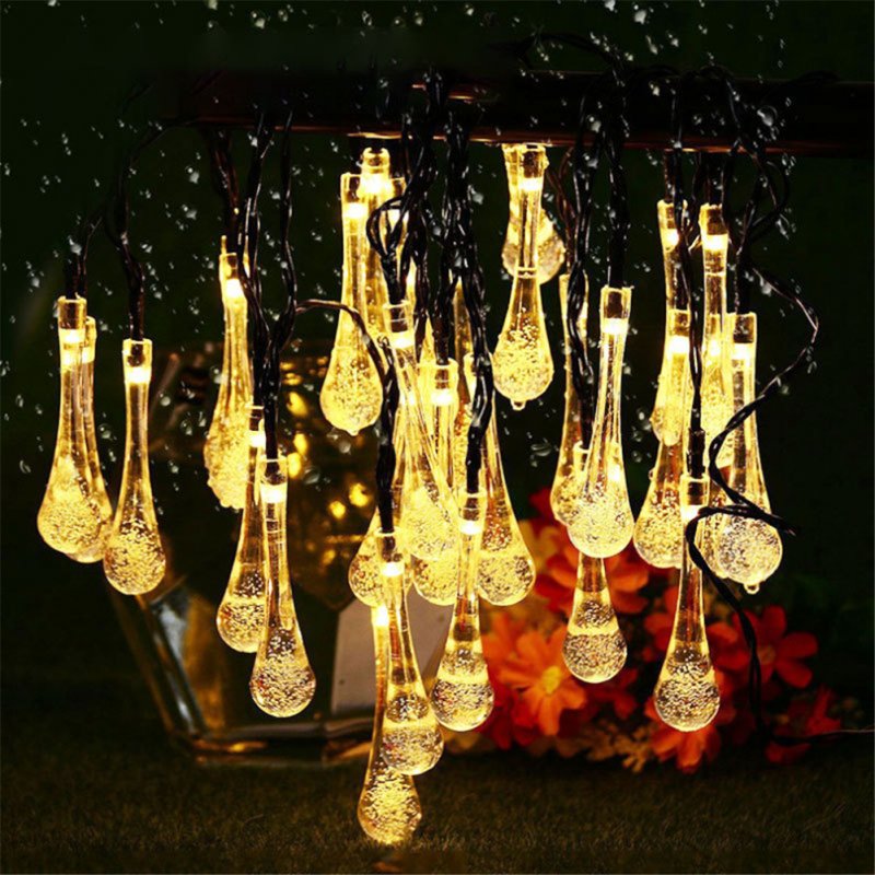 Outdoor Solar Powered 30 Led String Light 8 Modes Garden Terrace Patio Yard Party Decoration Warm White