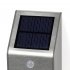 Outdoor Solar powered LED Security Light has a motion sensor and wall mount for lighting up your pathways and patios at night bringing extra security and safety