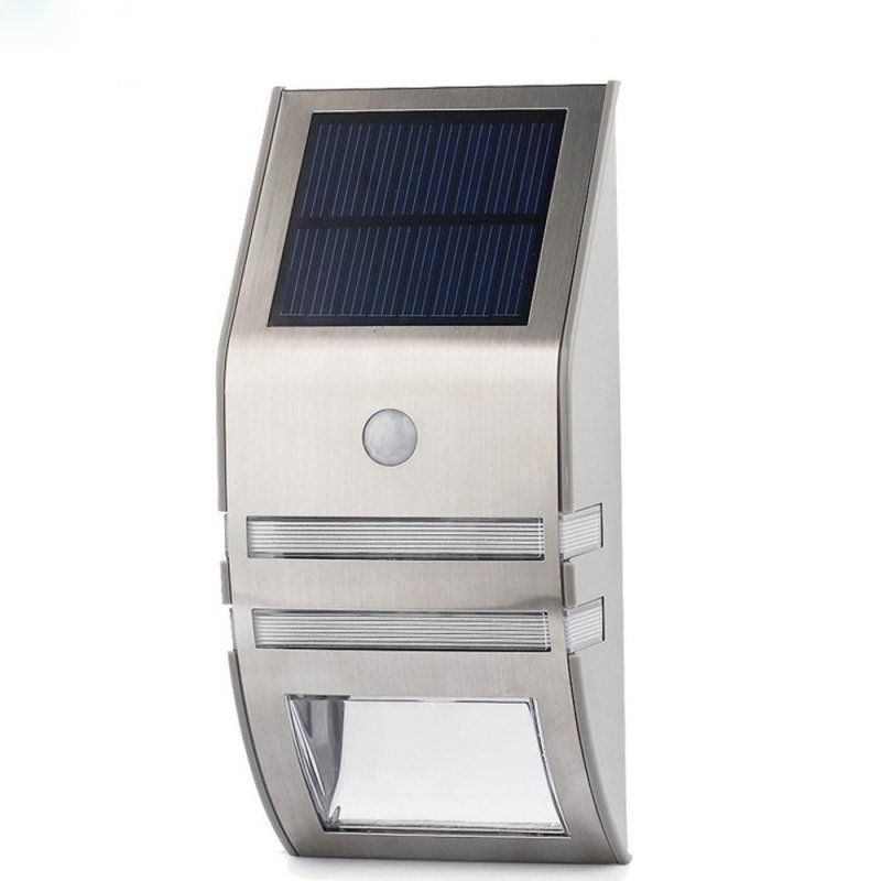 Outdoor Solar Powered Security Light (Silver)