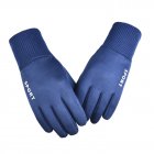 Outdoor Sports Gloves Touch Screen Driving Motorcycle Snowboard Gloves Non slip Ski Gloves Warm Fleece Gloves  blue One size