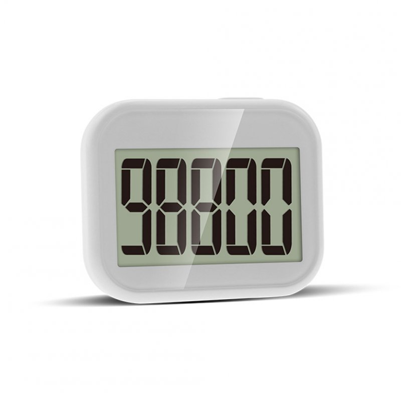 Outdoor Sports Lcd Portable Digital  Pedometer Walking Running 3d Single Function Pedometer White