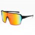 Outdoor Sports Sunglasses Uv Protection Square Frame Safety Cycling Sunglasses Eyewear For Men Women gray lens