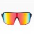 Outdoor Sports Sunglasses Uv Protection Square Frame Safety Cycling Sunglasses Eyewear For Men Women ice blue lens