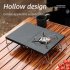 Outdoor Stove Table With Folding Legs Portable Stainless Steel Picnic Camping Table For Indoor Outdoor Camping Beach Backyard Party Patio Picnic silver white
