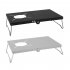 Outdoor Stove Table With Folding Legs Portable Stainless Steel Picnic Camping Table For Indoor Outdoor Camping Beach Backyard Party Patio Picnic silver white