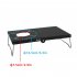 Outdoor Stove Table With Folding Legs Portable Stainless Steel Picnic Camping Table For Indoor Outdoor Camping Beach Backyard Party Patio Picnic silver white