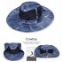Outdoor Sunscreen Fishing Cap Breathable Outdoor Shade Fisherman Hat Tourism Mountaineering Camping Hat Navy M