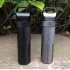 Outdoor Super Strong CNC Waterproof Emergency First Aid Survival Pill Bottle Camping EDC Tank Box black