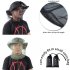 Outdoor Survival Anti Mosquito Bug Net Headgear Fishing Hat With Net Mesh Head Fisherman Hat Breathable Sunshade Mask Black  pack of 4 