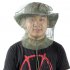 Outdoor Survival Anti Mosquito Bug Net Headgear Fishing Hat With Net Mesh Head Fisherman Hat Breathable Sunshade Mask Green  pack of 4 