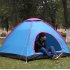 Outdoor Tent Waterproof Automatic Quick opening Camping Double Layer Tent for Outdoor Travel Hiking Lake blue 3 4 people