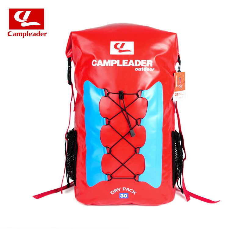 Outdoor Three Color Backpack Swimming Fashing Drifting River Tracing Backpack Airbag red_56*32*20cm