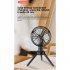 Outdoor Tripod Fan 4 speed Adjustable Low noise Multifunctional Air Cooling Fan With Led Night Light black