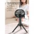 Outdoor Tripod Fan 4 speed Adjustable Low noise Multifunctional Air Cooling Fan With Led Night Light black