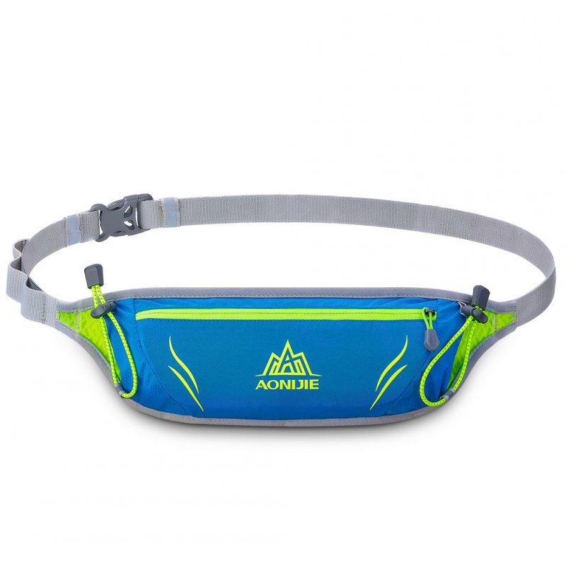 US Outdoor Unisex Sports Waist Bag Ultralight Waterproof Cellphone Pouch for Runing Cycling Blue_10 inches below
