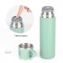 Outdoor Vacuum Cuo for Women Men Large Capacity 304 Stainless Steel Travel Portable Kettle Cup 500ML Gray insulation cup  cover cup dual use 