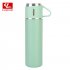 Outdoor Vacuum Cuo for Women Men Large Capacity 304 Stainless Steel Travel Portable Kettle Cup 500ML Lake Blue   Thermos Cup  cover cup dual use models 