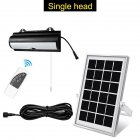 Outdoor Wall Sconce, Solar Lights Outdoor With 4 Modes, 35 LED Beads, 800 Lumens, Remote Control, IP65 Waterproof LED Lights For Home, Garden, Porch One to One warm light