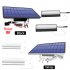 Outdoor Wall Sconce  Solar Lights Outdoor With 4 Modes  35 LED Beads  800 Lumens  Remote Control  IP65 Waterproof LED Lights For Home  Garden  Porch One to One 