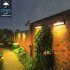 Outdoor Wall Sconce  Solar Lights Outdoor With 4 Modes  35 LED Beads  800 Lumens  Remote Control  IP65 Waterproof LED Lights For Home  Garden  Porch H White lig