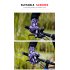 Outdoor Waterproof Camouflage Sports Touch Screen Ski Gloves Hiking Fishing Full Finger Zipper Gloves Blue camouflage L