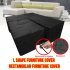 Outdoor Waterproof Courtyard Furniture Cover L shaped Corner Sofa Cover 210D Black L shape  215 215 87cm