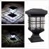 Outdoor Waterproof Solar Powered LED Lawn Pin Lamp Fence Light Landscape Lamp White light