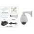 Outdoor Weatherproof Speed Dome Camera has H 264 Compression  720p Resolution  1 3 Inch CMOS  18x Zoom  WDR and Low Light Support