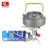 Outdoor Windproof Portable Cassette Furnace Square Furnace Long Gas Can Interface Burner Windproof Induction Cooker