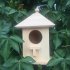 Outdoor Wooden Bird House Garden Bird Feeder for Outdoor Hanging wood 12 5 12 5 19 5