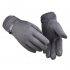 Outdoor gloves suede fabric antiskid Winter Cycling Gloves touch screen Windproof Gloves For Bike Motorcycle Warm Glove black One size