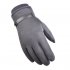 Outdoor gloves suede fabric antiskid Winter Cycling Gloves touch screen Windproof Gloves For Bike Motorcycle Warm Glove Light gray One size