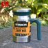 Outdoors Stainless Steel Vacuum Cup Tea Cup Office Double Layers Filter Mug with Handle Lake Blue