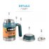 Outdoors Stainless Steel Vacuum Cup Tea Cup Office Double Layers Filter Mug with Handle light grey