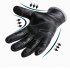 Outdoors Windproof Waterproof Leather Gloves for Women and Men Touch Screen Warm Simier Gloves black L