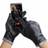 Outdoors Windproof Waterproof Leather Gloves for Women and Men Touch Screen Warm Simier Gloves black XL