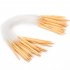 Outop 18 Sizes 16    40cm  Circular Bamboo Knitting Needles Set Kit