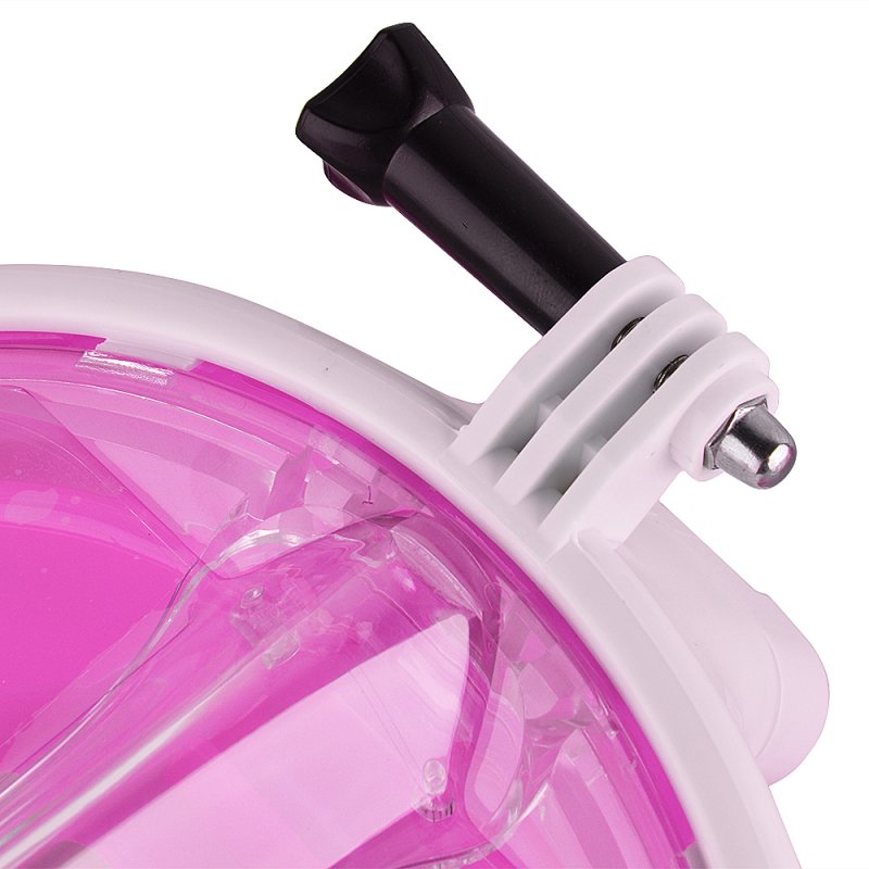 [US Direct] Outop New Gopro Full Face Snorkeling Mask With Anti-Fog/Anti-Leak Technology With Ventilation Tube　Ｐｉｎｋ　Ｌ／ＸＬ