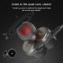 Over Ear Quad Core Driver Earphone Dual Dynamic 3 5mm Wire Earphones HiFi Noise Isolation With Remote Mic Gaming Headset black