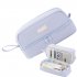 Oversized Pencil Case Double Zipper Closing Pencil Pouch Minimalist Style Desk Organizer Marker Pouch High Capacity Holder With Handle For Middle School Office 